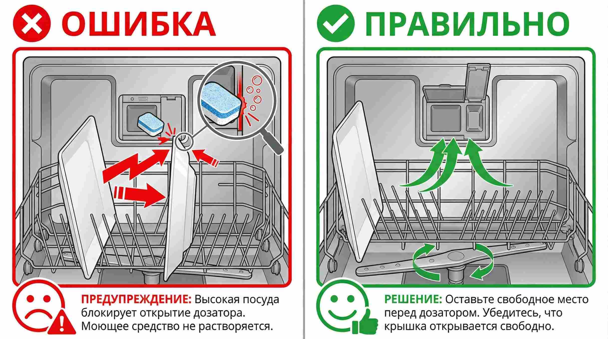Блокировка отсека диспенсера